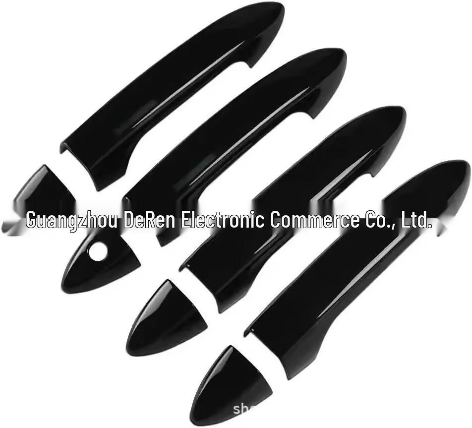 Bright Black Carbon Fiber Door Handle Stickers for 2017-2021 Honda Pilot