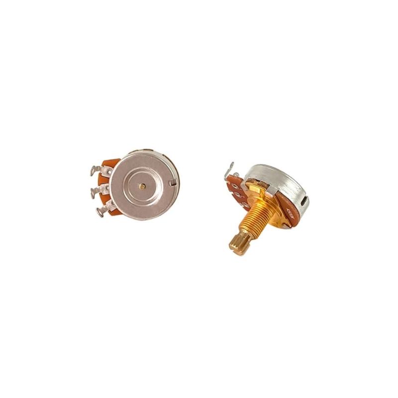 2Pcs Electric Guitar Pots Short Shaft Guitar Potentiometers A500K/B500K Linear Taper Guitar Potentiometer Enduring