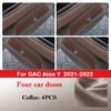 For GAC Aion Y / Y Plus 2026-2026 Car Door Slot Storage Box Leather Protective Pad Cover WaterProof Barrel Interior Accessories