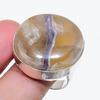 Natural Fluorite Gemstone 925 Sterling Silver Jewelry Ring Size 9.5 AR-18014