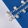 925 Sterling Silver 8-inch Exquisite Bell Bracelet for Women's Fashion Wedding Party Jewelry Accessories