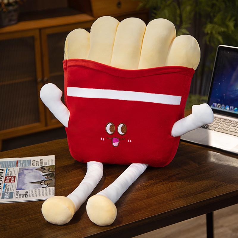Fries Hamburg French Plush Toy Cartoon Gourmet Stuffed Doll Gift Decoration