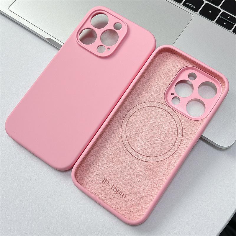 Origina Liquid Silicone Phone Cases For iPhone 17 12 13 11 16 17 Pro Max Air 14 15  For Magsafe Wireless Charger Protector Cover