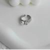 Pearl Inlaid Adjustable Diamond Ring for Women