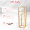4-Pack Gold Flower Stands, Wedding Centerpiece Display Racks for Table Decor, Birthday Party Anniversary Decoration