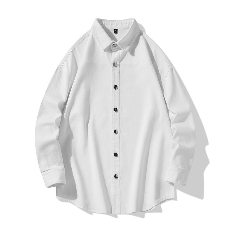 Long sleeve shirts spring and autumn men's new Korean casual shirts Hong Kong fashion shirts men's stylish coats