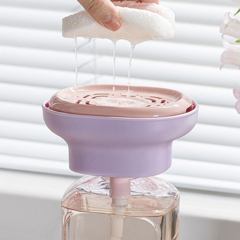 Hygienic Dishwashing Liquid Press Sink Hand Soap Dispenser Kitchen Detergent Presser Pump With Sponge Tray