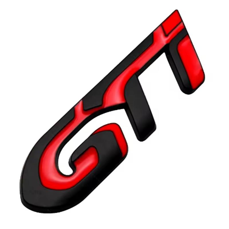 UHHA5 Car Fender Metal Sticker Rear Trunk Badge Emblem For Peugeot GTI GT GTline GT RCZ 406 405 205 3008 206 208 408 508 407 107 307