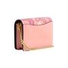Coach 10 Gold Letter Logo Cute Butterfly Print Flap Chain Short Canvas Leather Crossbody Wallet Mini Women bags Pink CH254-IMTIV