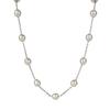 [MIONO] [Produced by Yumi Katsura] Pearl Short Station Necklace Yumisienne Coco Stainless Steel Chain 8mm Formal Occasions Simple Popular White Made