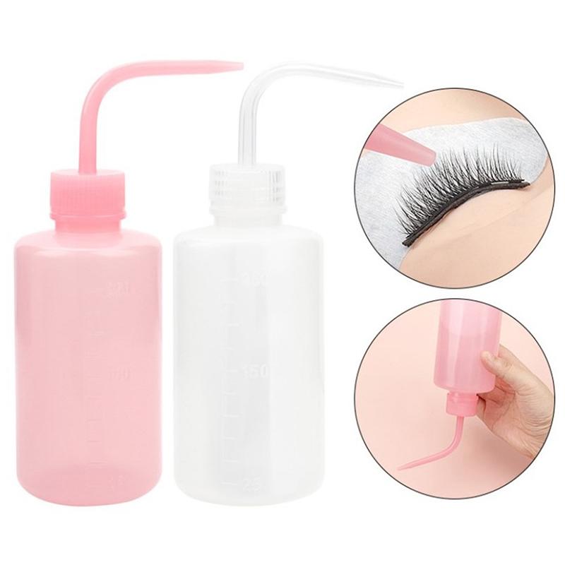 1Pc 250Ml Eyelash Extension Elbow Flush Bottle Makeup Wash Squeeze Bottle