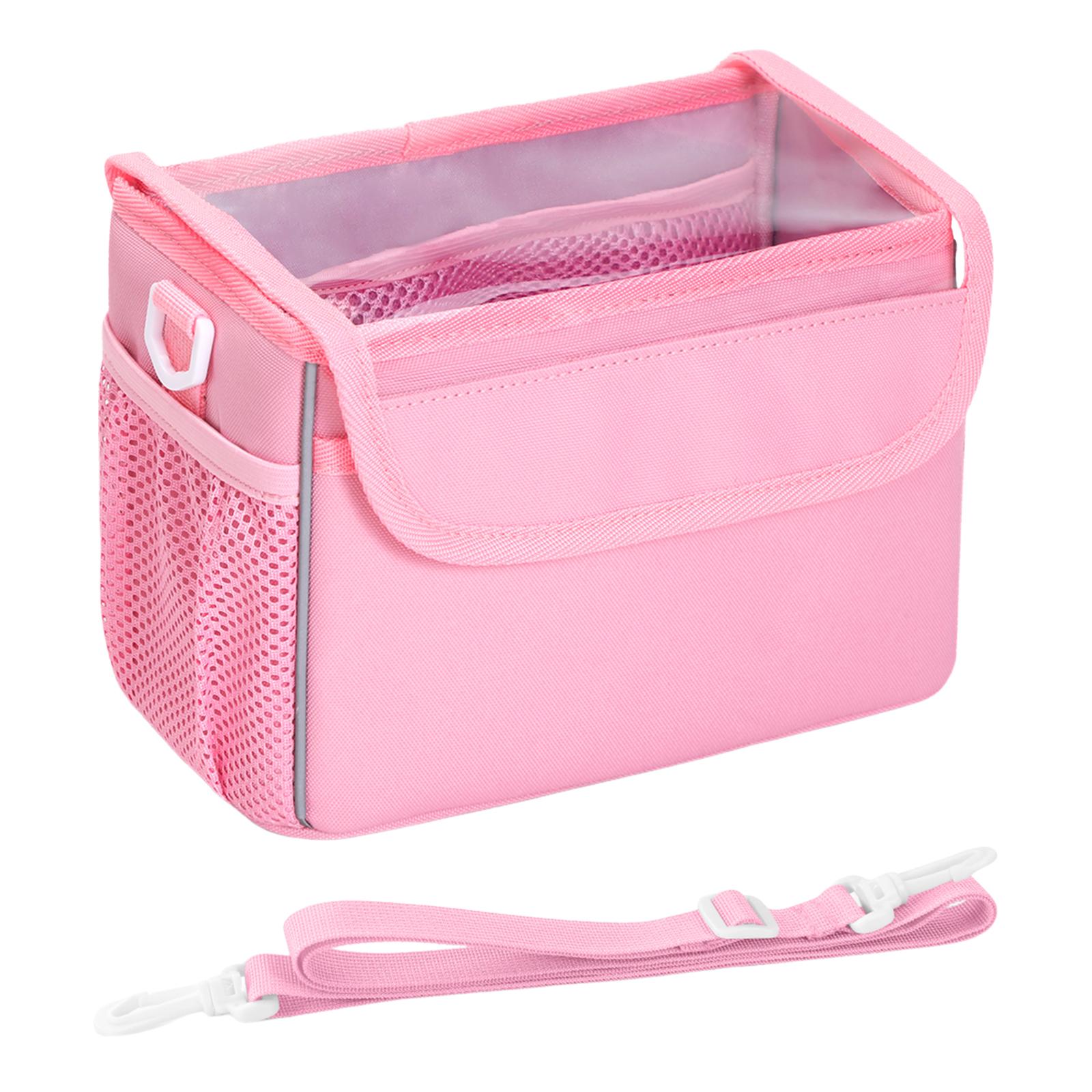 

Nylon Bicycle Front Bag with Detachable Shoulder Strap Front Frame Handlebar Bag for Boys Girls Toddler Tricycle розовый