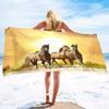 Horses Print Super Soft Beach Towels Oversized Microfiber Bath Towels Quick Dry Absorbent Towel for Adults Men Women Boy Girl