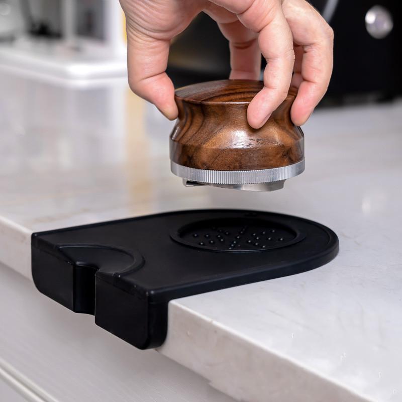 Coffee Tampers Mat Silicone Tamper Holder Corner Mat Pad Anti-skid Tamper Mat Barista Coffeeware Tamping Tools Espresso Station