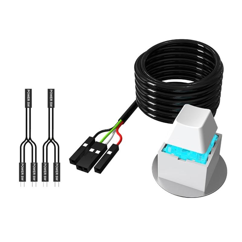 Desktop PC External Power Switches ABS Design For HassleFree Booting Without Opening Case