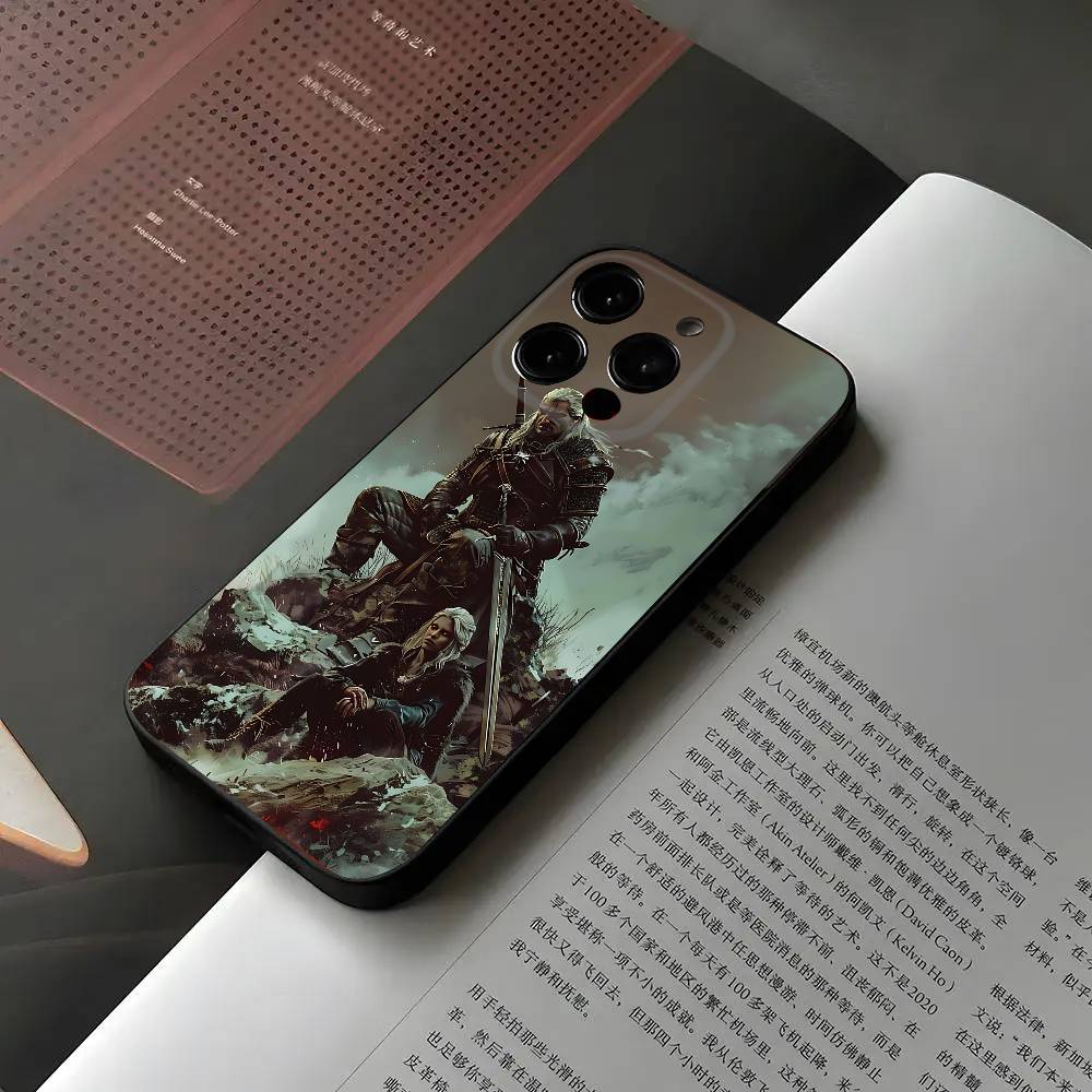 Game The R-Witcher Phone Case For Iphone 16 15 11 13 14 Pro Max 7 8 Plus X Xr Xs Max 12mini Black Shell Cover Case