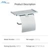 Punch-Free Stainless Steel Waterproof Toilet Paper Holder - Korean Style Bathroom Storage Rack