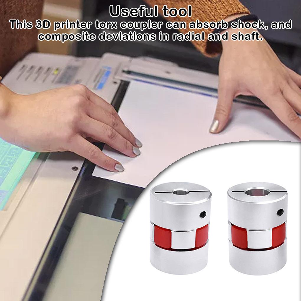 Universal 3D Printer Torx Couplers Flexible Shaft Coupling Motor Connectors Printing Machine Repair Upgrade Modification