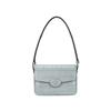 Robinson Logo Flap with Magnetic Snap Closure Crocodile Leather Shoulder Crossbody Bag Women's Sky Blue 165371-400