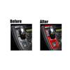 Red Carbon Car Gear Shift Panel Interior Trim Sticker For Lexus CT200h 2011-17