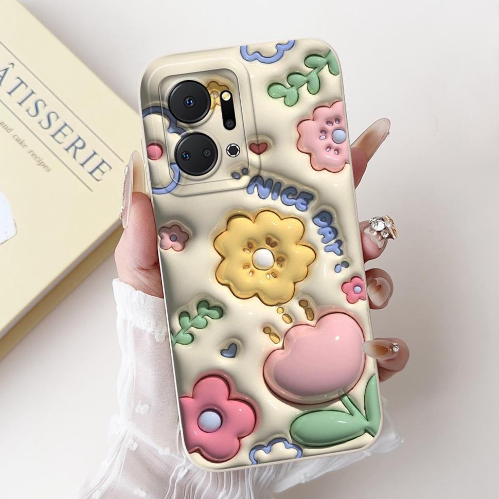 Luxury Painted Cover For Honor X7a 4G Case 2023 Silicone Soft Fundas Phone Case For Honor X7A X 7a HonorX7a Coque Capa