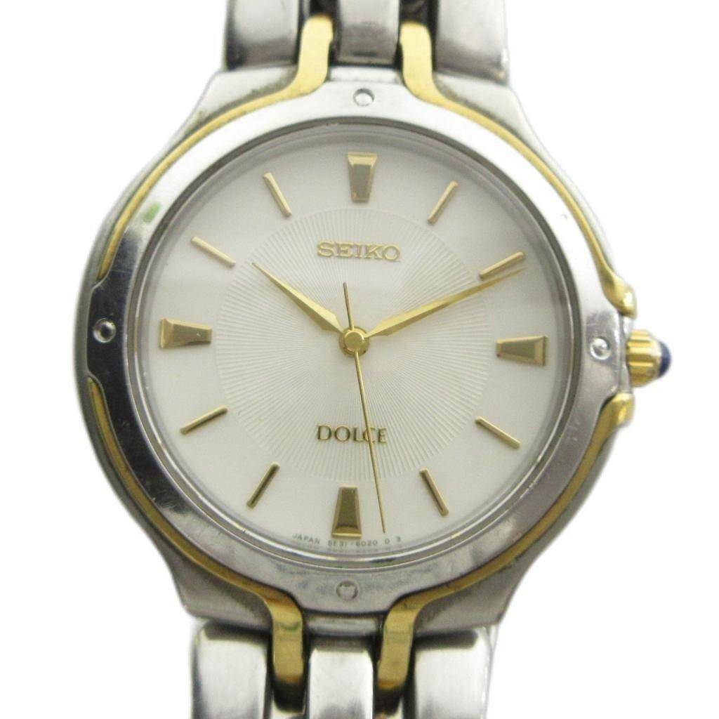 SEIKO DOLCE Quartz Watch with Silver Watch 5E31-6010 Logo, Color, Men's GY18/ MQ