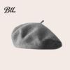 Solid Color Wool Hat Women French Beret Hat, Blend Artist Retro Literary Street Photography Cap Painter Cap, Cozy for Autumn Winter Vintage Style