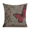 Linen Pillowcase Home Cute Butterfly Sofa Pillowcase Office Nap Pillow