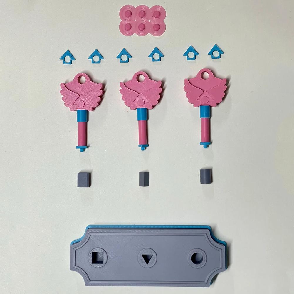 Korean Folk Game Season 3 3D Printed Necklace Traditional Playing Game Key Perfect for Family Parties TV Fans Collection Gifts