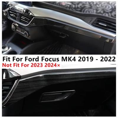 Central Control Dashboard Panel Strip Decoration Cover Trim For Ford Focus MK4 - Stainless Steel Interior Accessories