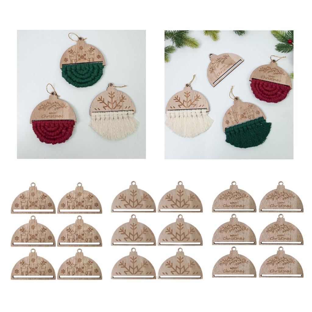 6Pcs Christmas Tree Decoration Pendant Xmas Tree Decor Pendant Crafts DIY Christmas Ornament