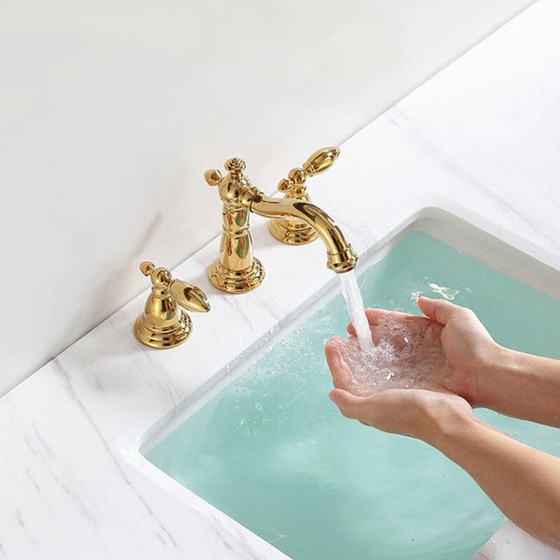 Vintage French Style 3-Hole Basin Faucet
