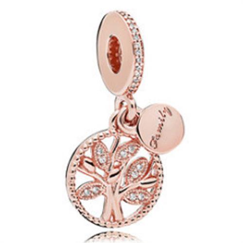 Popular Rose Gold Bracelet, Women'S Beads, Loose Beads, Beaded Pendant, Basic Fixed Buckle, Girlfriend Jewelry