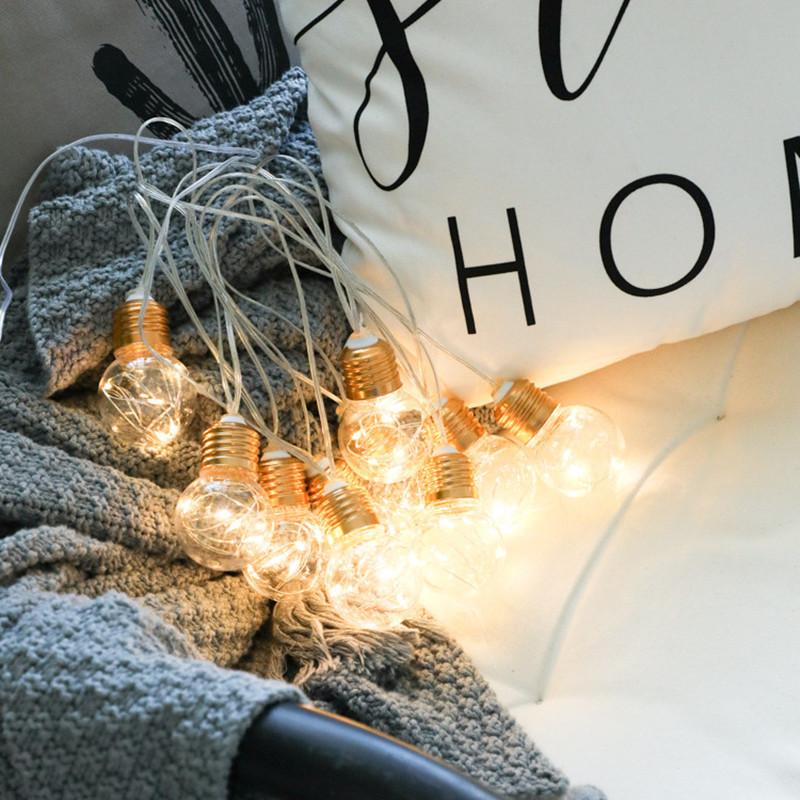 LED Fairy Lights Battery Power Bulb Interior Bedroom Bulbs Outdoor Garden Wedding Party Christmas Decor Garland Light String