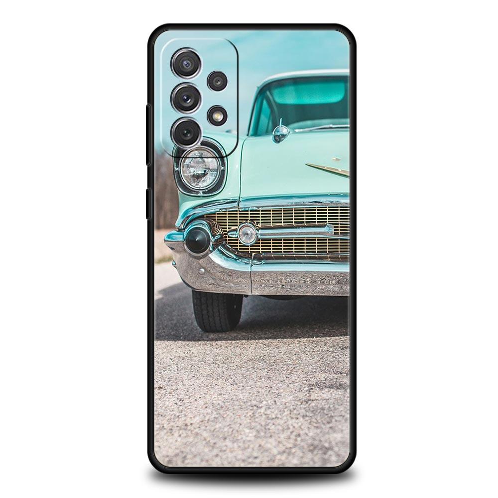 

Классический Винтажный Старый Ретро Автомобиль Чехол для Samsung A51 A71 A21S A12 A15 A25 A31 A41 A23 A33 A53 A73 A03S A05S A13 5G A35 A55 Обложка Samsung A52 5G