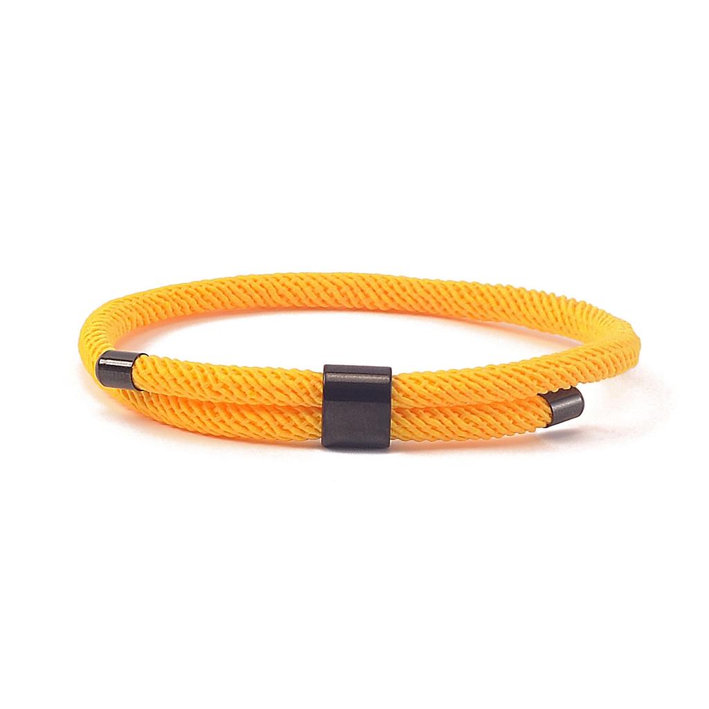 Pulsera de Diseño Minimalista de Venta Caliente Pulsera de Cuerda Milano Colorida Hebilla de Acero Inoxidable Pulseras Ajustables de Cuerda Roja Regalo