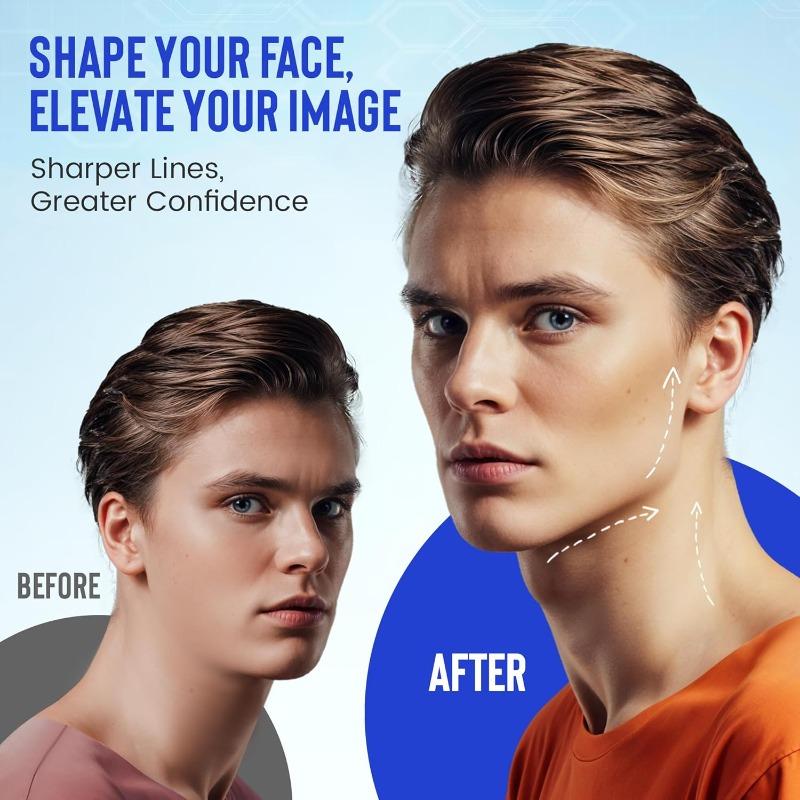 Reduktor dvojité brady Cvičební pomůcka na čelist – Skulptor čelistní linie a zeštíhlovač obličeje pro ženy a muže – Podporuje pohyb čelisti a napomáhá přirozené funkci čelisti