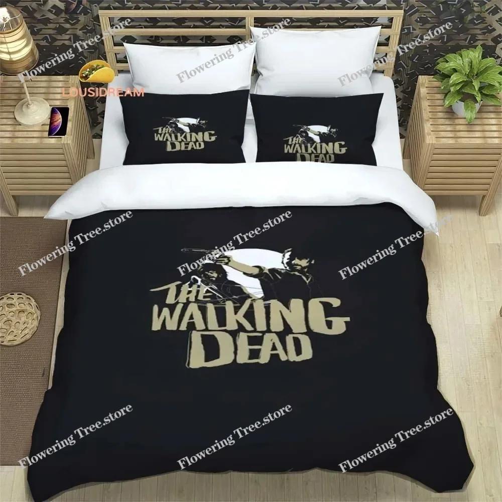 Poster The Walking Dead Sheets Quilt Covers Bedding Dormitory Sheets Bedding Set Soft Warm Bedding Set