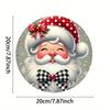 Santa Claus Christmas Metal Wall Art Vintage Iron Sign Indoor Outdoor Holiday Decor