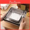 Air Rack Stainless Fryer Steel Grilling Rack Antirust Reusable Baking Trays For Airfryer Oven Home Kitchen Gadgets