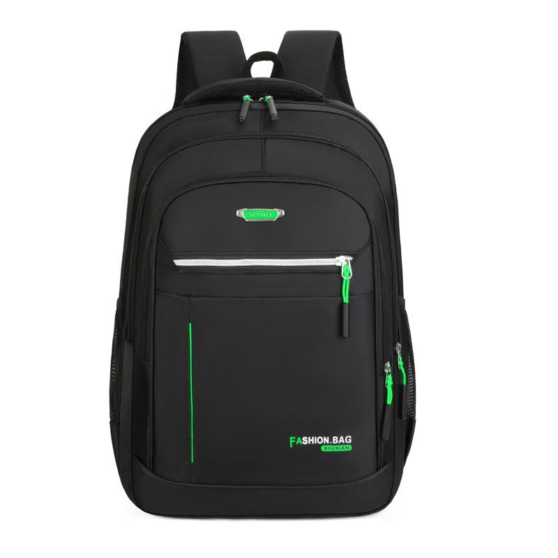 2 New casual backpack large capacity male wear-resistant junior high school college student schoolbag commuter business computer bag