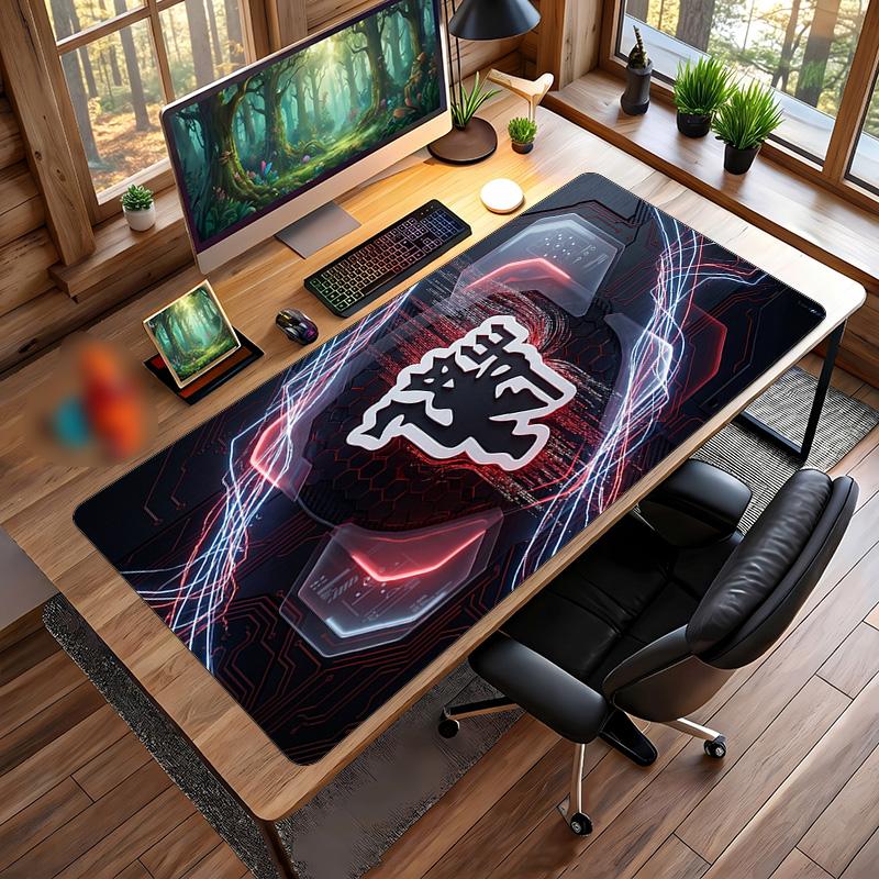 Duża Podkładka pod Mysz z Nadrukiem Manchester United, Antypoślizgowa Miękka Gumowa Mata Biurkowa do Gier na Biuro Laptop Komputer Dekoracja