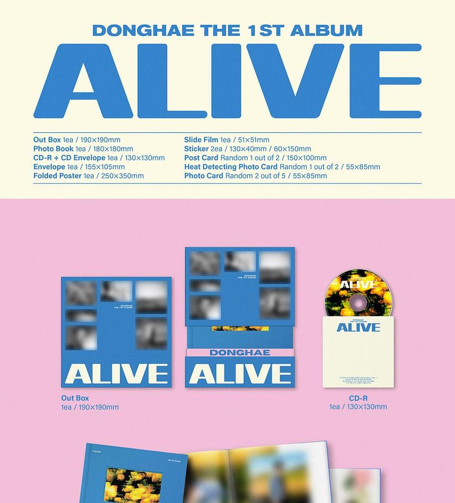 [POB] DONGHAE (SUPER JUNIOR) [ALIVE] 1st Full Album (Photobook / Keycap ver.)