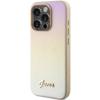 Guess Guhcp15Lpsairsd Iphone 15 Pro 6.1 Złoty/Gold Hardcase Saffiano Iridescent Script