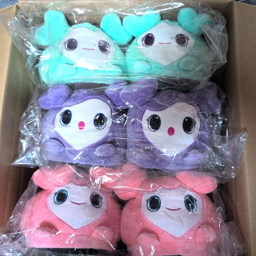 

[USED] TWICE LOVELYS Plush Slippers Mina, Sana, and Momo GiGO Exclusive