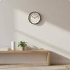 Silent Precision Wall Clock Minimalist Wooden Wood for Living Room White 12 Inch