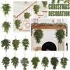 Christmas Teardrop Swag,Faux Needles Norfolk Teardrop Wreath,Artificial Swag Wreath Teardrop Door Swag For Front Door Home Wall Hanging Decor
