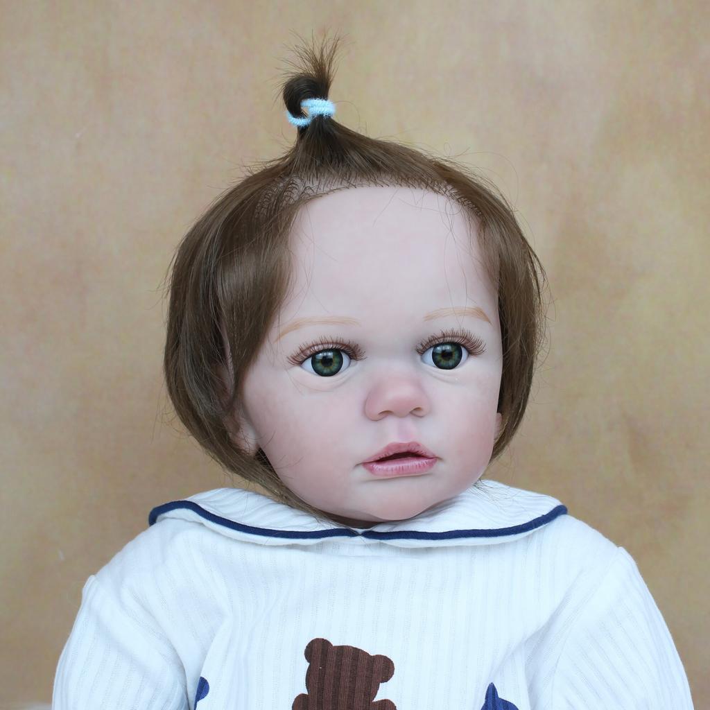 BZDOLL 60 CM 3D-Paint Skin Soft Silikon Reborn Panenka pro dívku jako skutečná Princezna Batole Hračka Oblékat Alive Bebe Real Touch