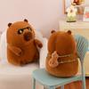 New Rich Kapibara Doll Rich Backpack Capybara Plush Toy Ugly Cute Capybara Birthday Gift