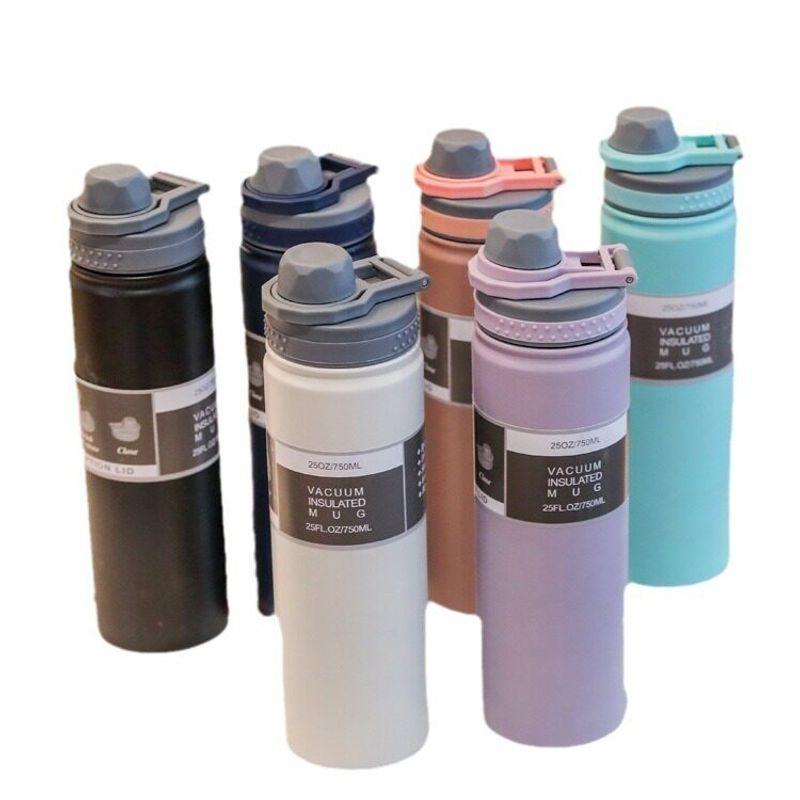 304 Stainless Steel Large Capacity Vacuum Cup Space Bottle New Year Student Outdoor Portable Satchel Sports Water Bottle